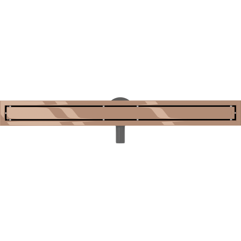 Mexen Flat 360° M13 otočný lineárny odtok 2v1 80 cm, ružové zlato - 1610080-40