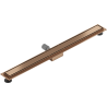 Mexen Flat M13 lineárny odtok 2v1 90 cm, brúsená meď - 1C10090-15