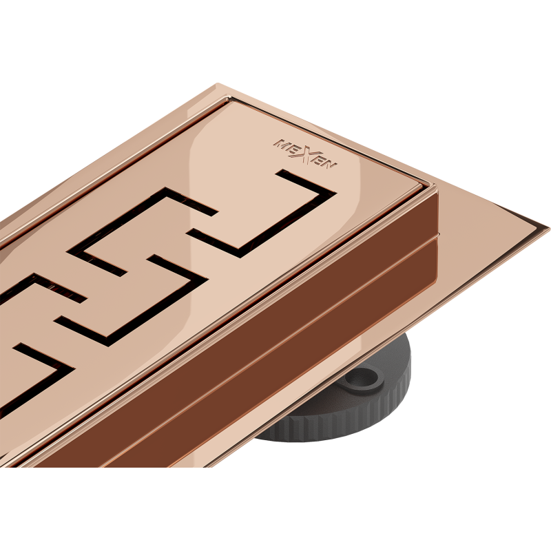 Mexen Flat M15 lineárny odtok 100 cm, ružové zlato - 1624100-15