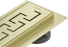 Mexen Flat M15 lineárny odtok 50 cm, zlatý kartáčovaný - 1A24050-15