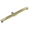 Mexen Flat M15 lineárny odtok 100 cm, zlatý kartáčovaný - 1A24100-15