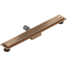 Mexen Flat M15 lineárny odtok 60 cm, kartáčovaná meď - 1C24060-15