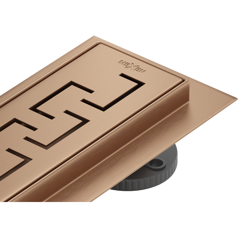 Mexen Flat M15 lineárny odvod 90 cm, kefovaná meď - 1C24090-15