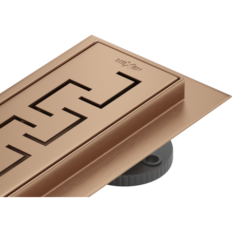 Mexen Flat 360° M15 otočný líniový odtok 90 cm, kartáčovaná meď - 1C24090-40
