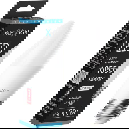Mexen Nova LED žiarovka E27, C37, 10W, Neutrálna - 4000K, 1055 lm - L102-E27-1040-01