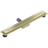 Mexen Flat M18 líniový odtok 70 cm, zlatá kartáčovaná - 1A23070-15