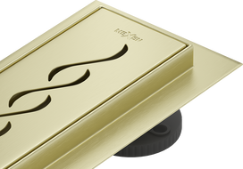 Mexen Flat 360° M18 rotačný líniový odtok 70 cm, zlatý kartáčovaný - 1A23070-40