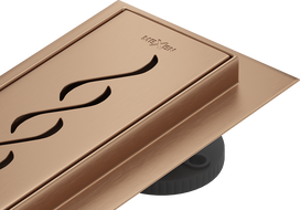 Mexen Flat 360° M18 otočný líniový odtok 70 cm, brúsená meď - 1C23070-40