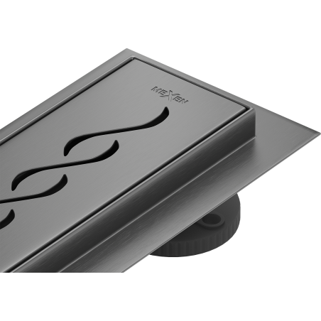 Mexen Flat M18 lineárny odtok 100 cm, kartáčovaná gun gray - 1E23100-15