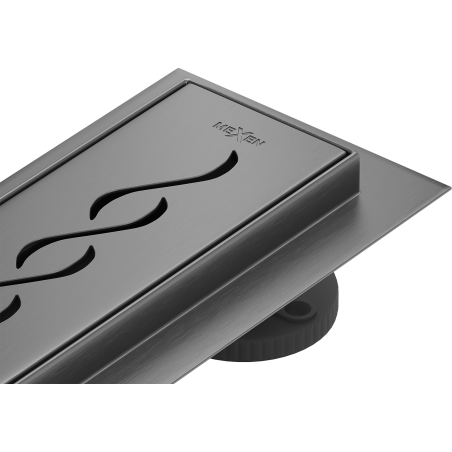 Mexen Flat 360° M18 otočný líniový odtok 50 cm, brúsená pušková sivá - 1E23050-40