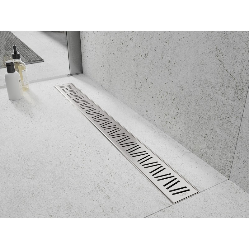 Mexen Flat M22 maskovacia doska pre líniový odtok 50 cm, inox - 1029050