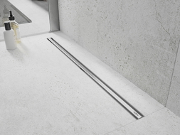 Mexen Flat 360° Slim rotačný lineárny odtok 120 cm, inox - 1041120