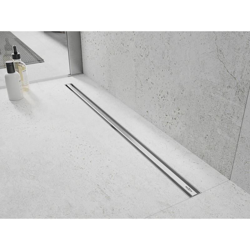 Mexen Flat 360° Slim rotačný lineárny odtok 110 cm, inox - 1041110