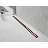 Mexen Flat 360° Slim otočný lineárny odtok 70 cm, ružové zlato - 1641070