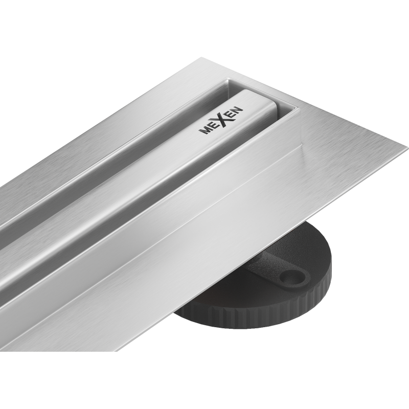 Mexen Flat 360° Slim otočný lineárny odtok 50 cm, inox - 1041050