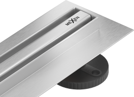 Mexen Flat 360° Slim otočný lineárny odtok 50 cm, inox - 1041050