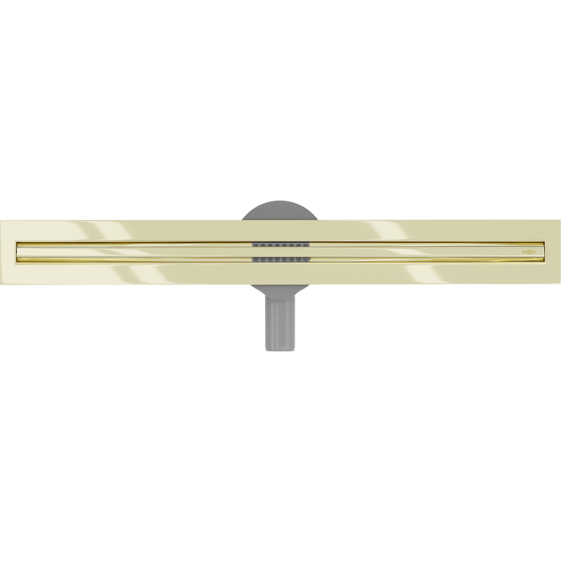 Mexen Flat 360° Slim otočný lineárny odtok 50 cm, zlatý - 1541050