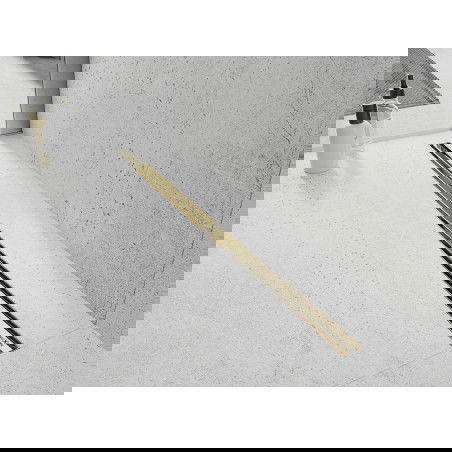 Mexen Flat 360° Slim otočný lineárny odtok 50 cm, zlatý - 1541050