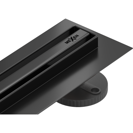 Mexen Flat 360° Slim rotačný lineárny odtok 50 cm, čierny - 1741050