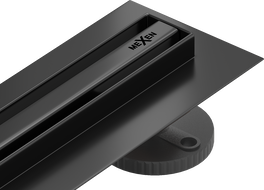 Mexen Flat 360° Slim rotačný lineárny odtok 50 cm, čierny - 1741050