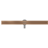 Mexen Flat 360° Slim rotačný líniový odtok 90 cm, brúsená meď - 1C41090