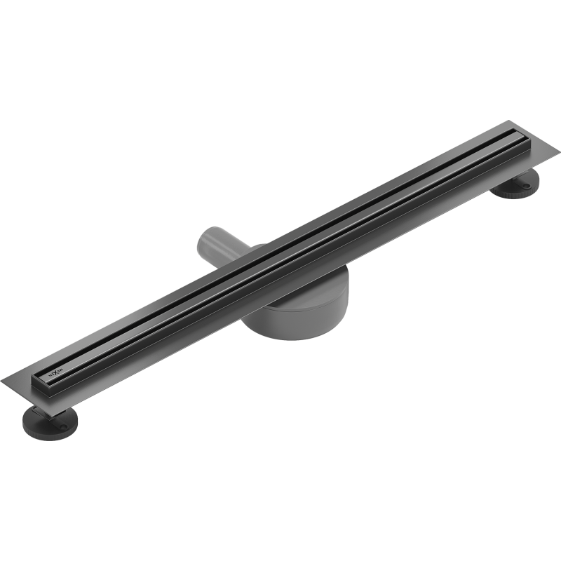 Mexen Flat 360° Slim lineárny otočný odtok 50 cm, kartáčovaný gun gray - 1E41050