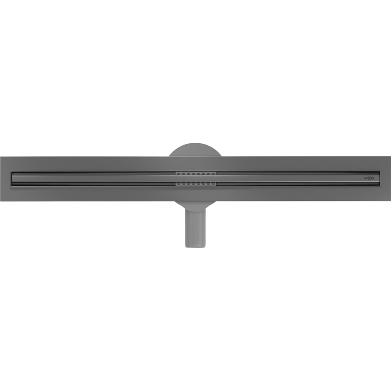 Mexen Flat 360° Slim lineárny otočný odtok 50 cm, kartáčovaný gun gray - 1E41050