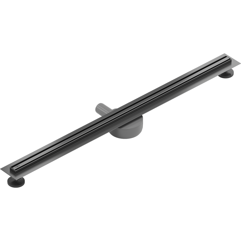 Mexen Flat 360° Slim otočný líniový odtok 80 cm, gun gray brúsený - 1E41080