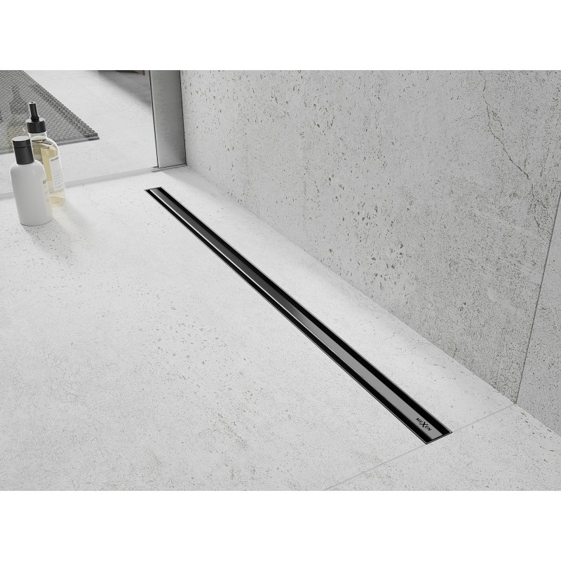 Mexen Flat 360° Slim rotačný líniový odtok 150 cm, brúsená zbraňovo sivá - 1E41150