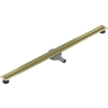 Mexen Flat 360° Slim rotačný líniový odtok 120 cm, matná zlatá - 1A41120