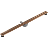 Mexen Flat 360° Slim otočný lineárny odtok 130 cm, brúsená meď - 1C41130