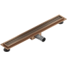 Mexen Flat M33 lineárny odtok 70 cm, brúsená meď - 1C33070-15