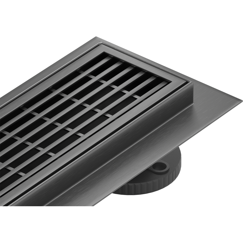 Mexen Flat 360° M33 rotačný lineárny odtok 60 cm, brúsená gun gray - 1E33060-40