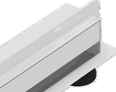 Mexen Flat Wall stenový lineárny odtok 2v1 70 cm, biely - 1230070