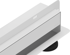 Mexen Flat Wall lineárny stenový odtok 2v1 90 cm, biely - 1230090