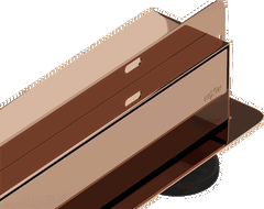 Mexen Flat Wall lineárny stenový odtok 2v1 80 cm, ružové zlato - 1630080