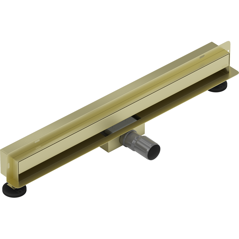 Mexen Flat Wall stenový lineárny odtok 2v1 60 cm, zlatý kartáčovaný - 1A30060