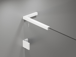 Mexen súprava rohových stabilizátorov L pre dvere a sprchové steny 6-8 mm, biela - 830-12-20