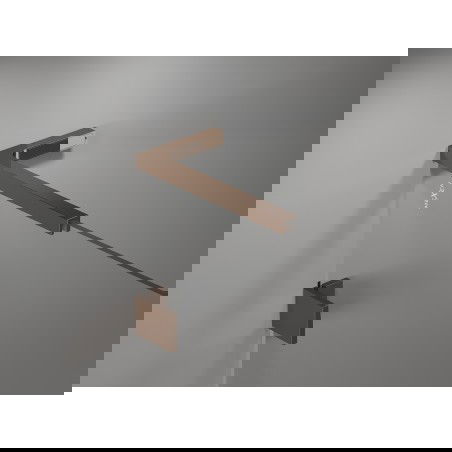 Mexen súprava L uholníkových stabilizátorov pre sprchové dvere a steny 6-8 mm, ružové zlato - 830-12-60