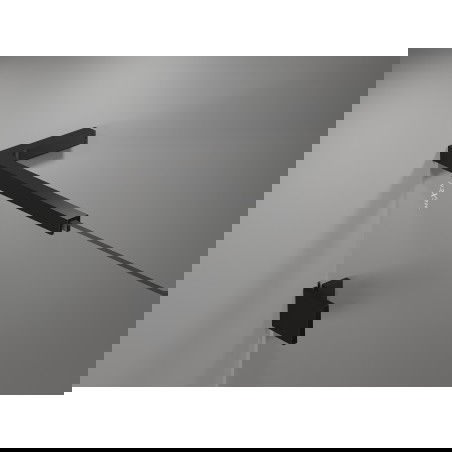 Mexen sada L uhlových podpier na dvere a sprchové steny 6-8 mm, čierna - 830-12-70