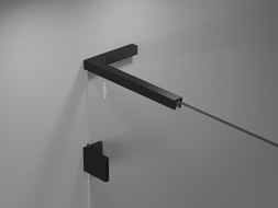 Mexen sada L uhlových podpier na dvere a sprchové steny 6-8 mm, čierna - 830-12-70