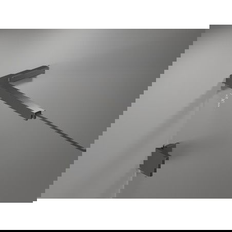 Mexen sada rohových konzol L pre dvere a sprchové steny 6-8 mm, gun metal - 830-12-95