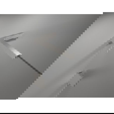 Mexen súprava L konzolových podpier na dvere a sprchové priečky 6-8 mm, brúsený nikel - 830-12-97