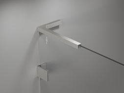 Mexen súprava L konzol na uhlové držiaky pre dvere a sprchové steny 6-8 mm, brúsený nikel - 830-12-97