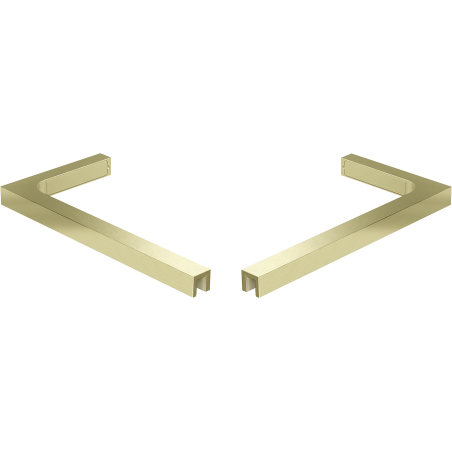 Mexen súprava uhlových konzol L pre dvere a sprchové steny 6-8 mm, zlatá brúsená - 830-12-55