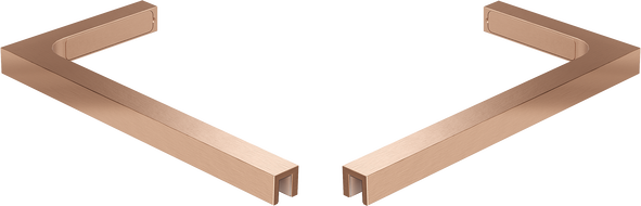 Mexen súprava L rohových držiakov pre dvere a sprchové steny 6-8 mm, brúsená meď - 830-12-65