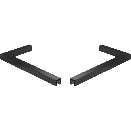 Mexen sada L uhlových podpier na dvere a sprchové steny 6-8 mm, čierna - 830-12-70