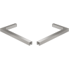 Mexen súprava L konzolových podpier na dvere a sprchové priečky 6-8 mm, brúsený nikel - 830-12-97