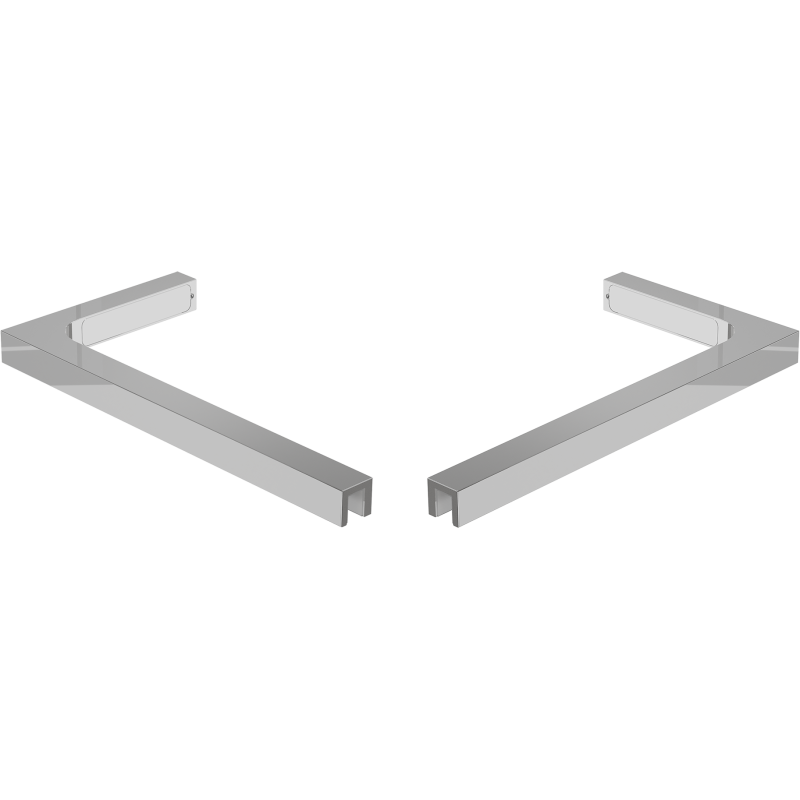 Mexen sada uhlových konzol L pre sprchové steny 10 mm, chróm - 800-07-01