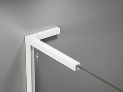 Mexen súprava uhlových stabilizátorov L pre sprchové steny 10 mm, biela - 800-07-20